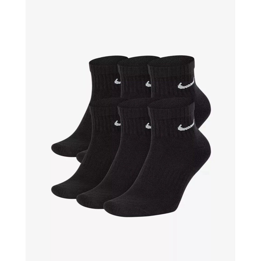 Nike Mens Everyday Ankle Cotton Socks Pack 6 Prs DRI-FIT XL SZ 12-15 SX7669-010